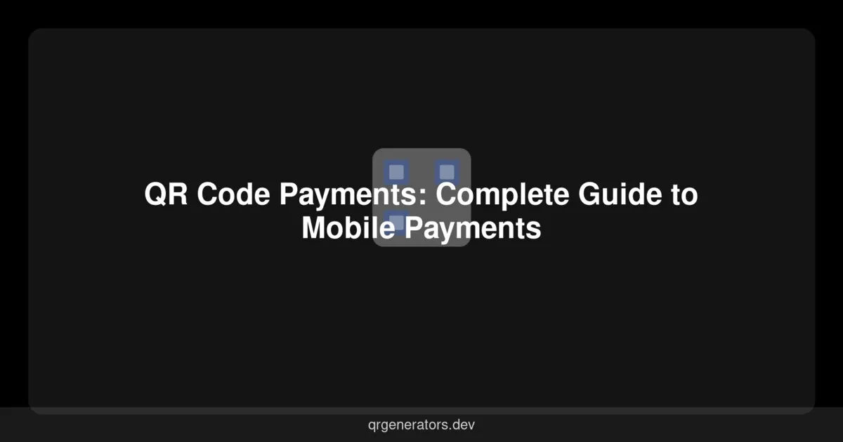 QR Code Payments: Complete Guide to Mobile Payments