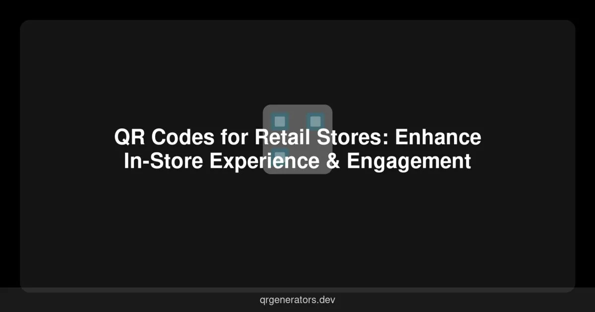 QR Codes for Retail Stores: Enhance In-Store Experience & Engagement